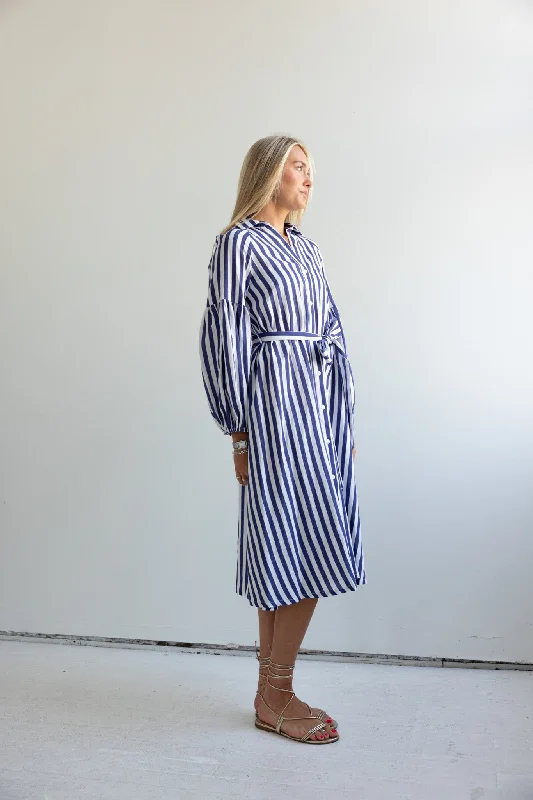 Ischia Navy Stripe Dress