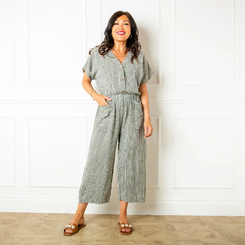 Pinstripe Jumpsuit