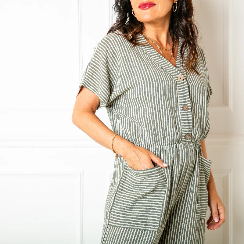 Pinstripe Jumpsuit