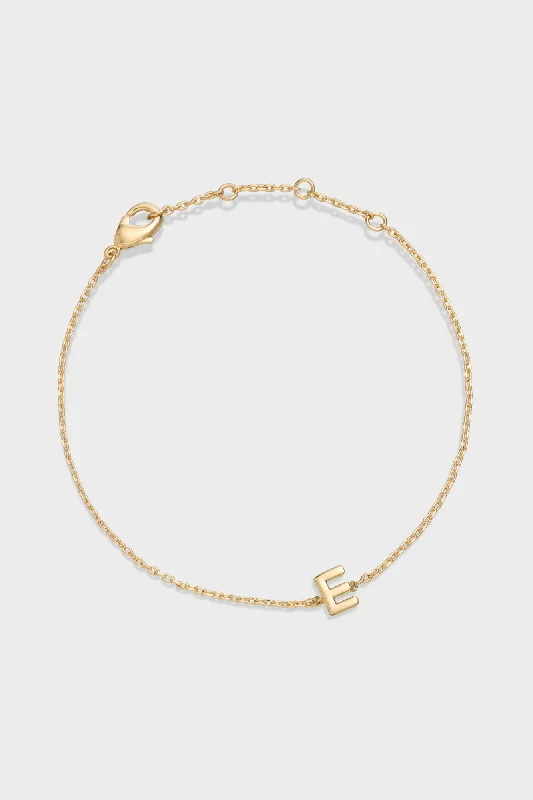 E - Letter Bracelet