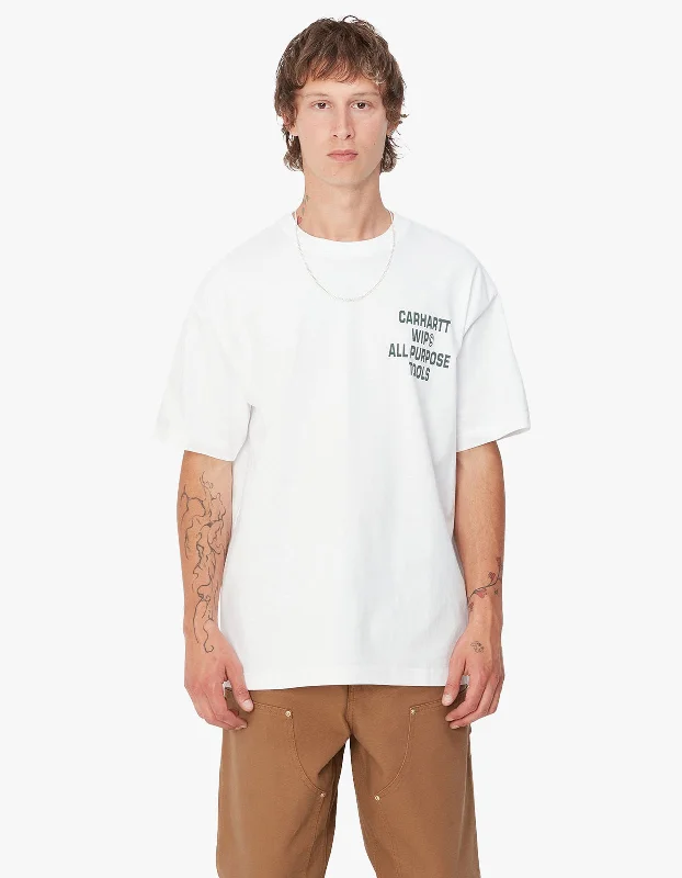 S/S Cross Screw T Shirt - White