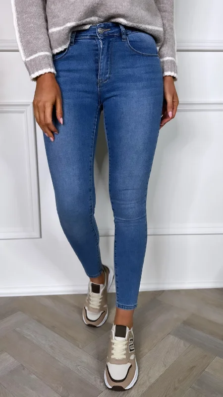 Jeffrey Blue Skinny Push Up Jeans