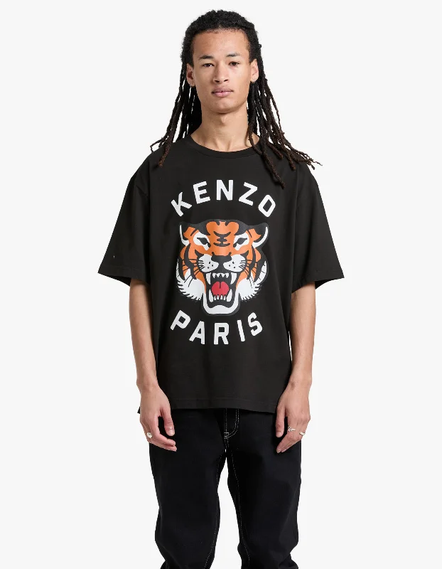 Kenzo Lucky Tiger Oversize T Shirt - 99J Black