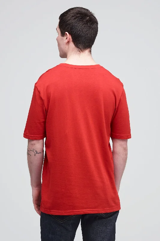 Men's Short Sleeve T Shirt Crimson