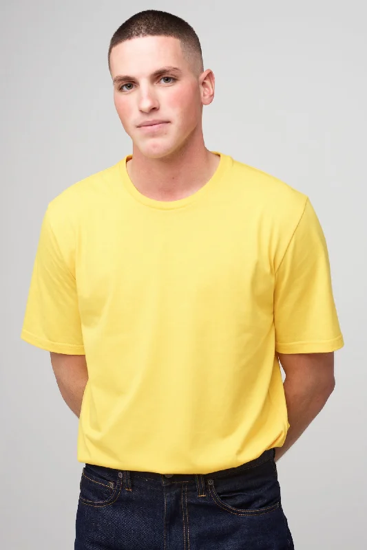 Men's Short Sleeve T Shirt - Sunshine Yellow