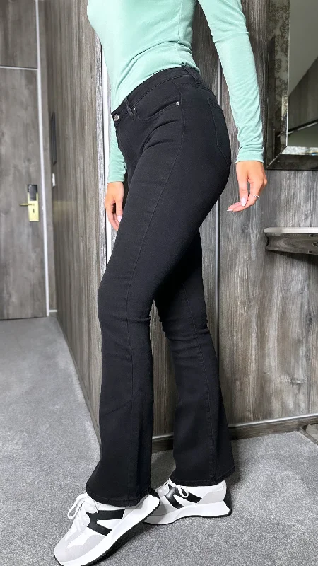 Regina Black Flare Jeans