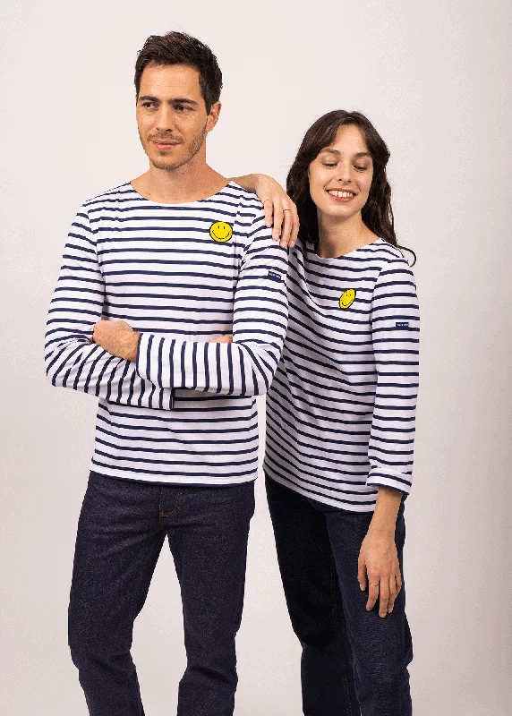 Smiley iconic sailor striped shirt - SAINT JAMES x Smiley