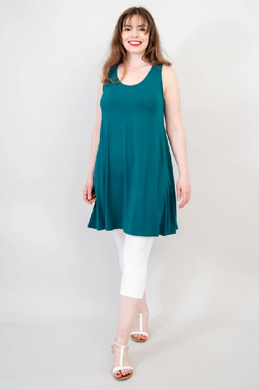 Spirit Dress, Teal, Bamboo