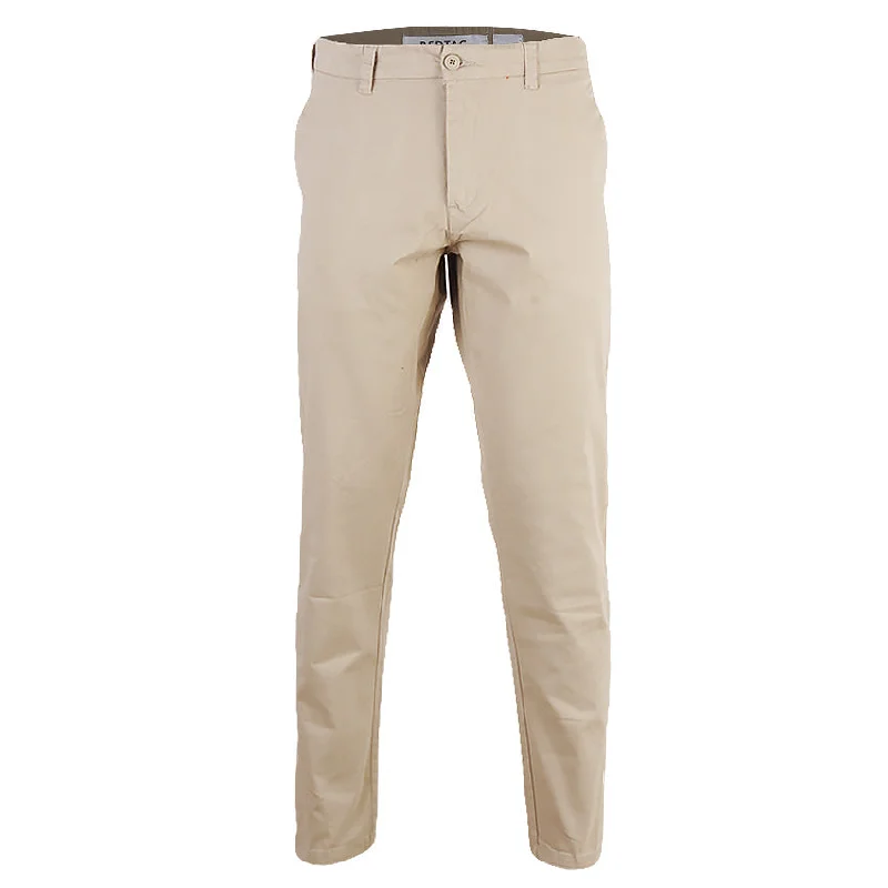 REDTAG Gen Slim Fit Casual Beige Trousers