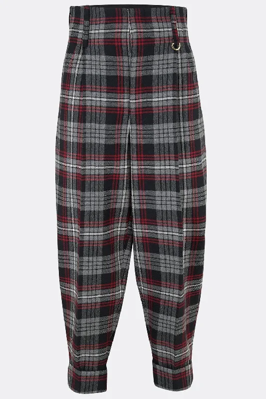 DILLINGER TROUSERS IN AULD LANG SYNE TARTAN (made to order)