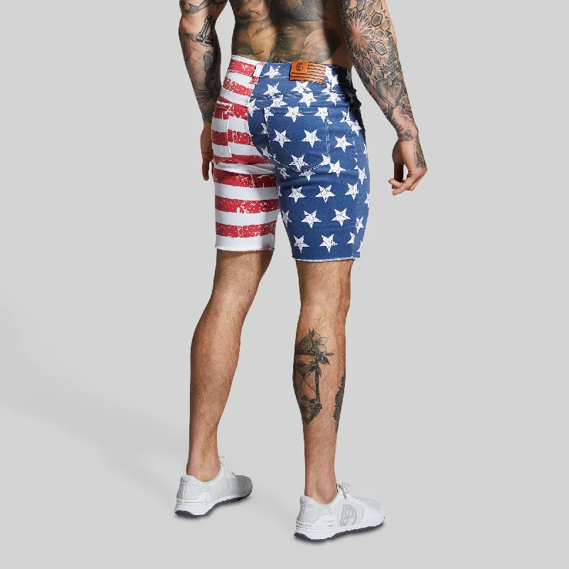 FLEX Stretchy Jort (American Flag)