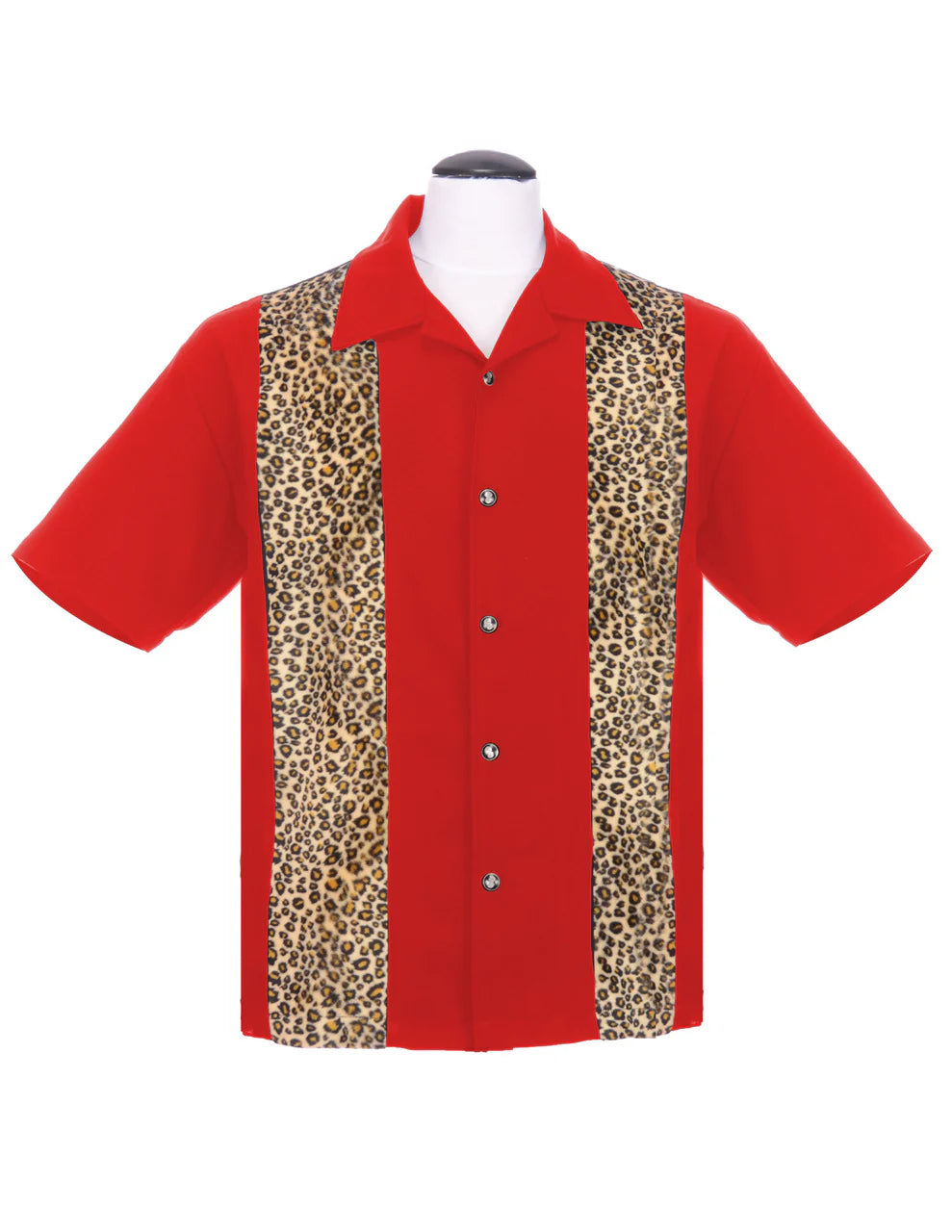 Leopard Panel- Red