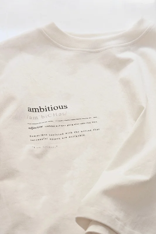 Short Sleeve Crop T-Shirt - Ambitious