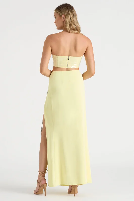 THE DRAPED SKIRT - BUTTER