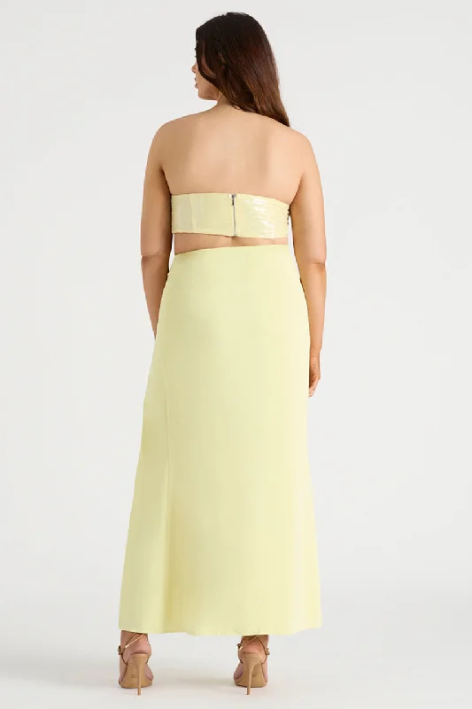 THE DRAPED SKIRT - BUTTER