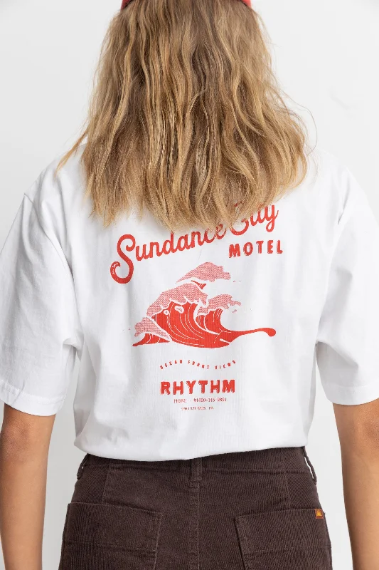 Motel Oversized T-Shirt Vintage White