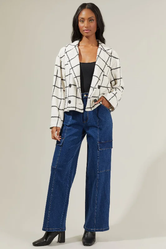 Alexa Plaid Cropped Jacket