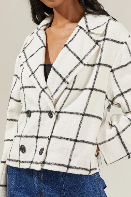 Alexa Plaid Cropped Jacket