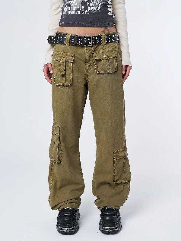 Trooper Beige Multi Pocket Cargo Pants