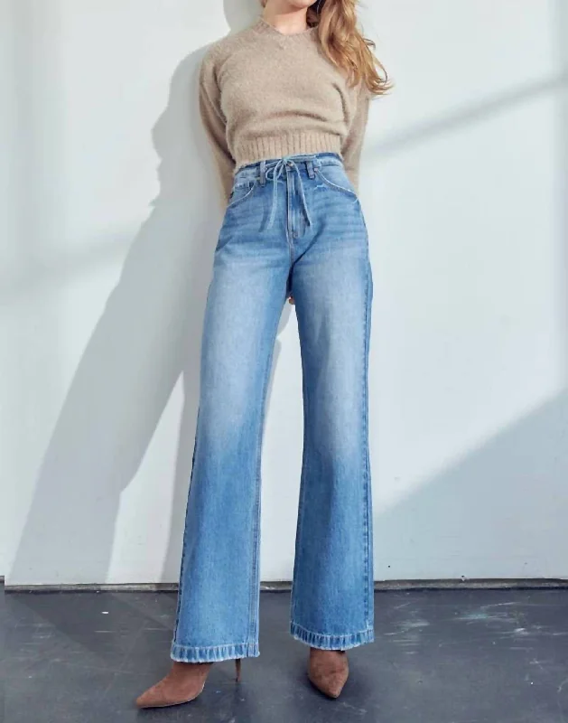 Ultra High Rise 90Â€S Flare Jean In Blue