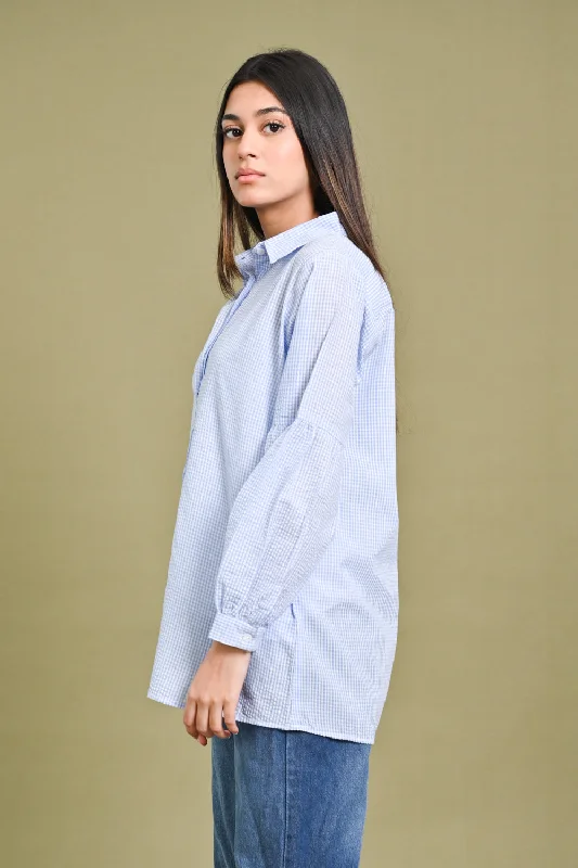 TEXTURED SEERSUCKER BUTTON DOWN SHIRT