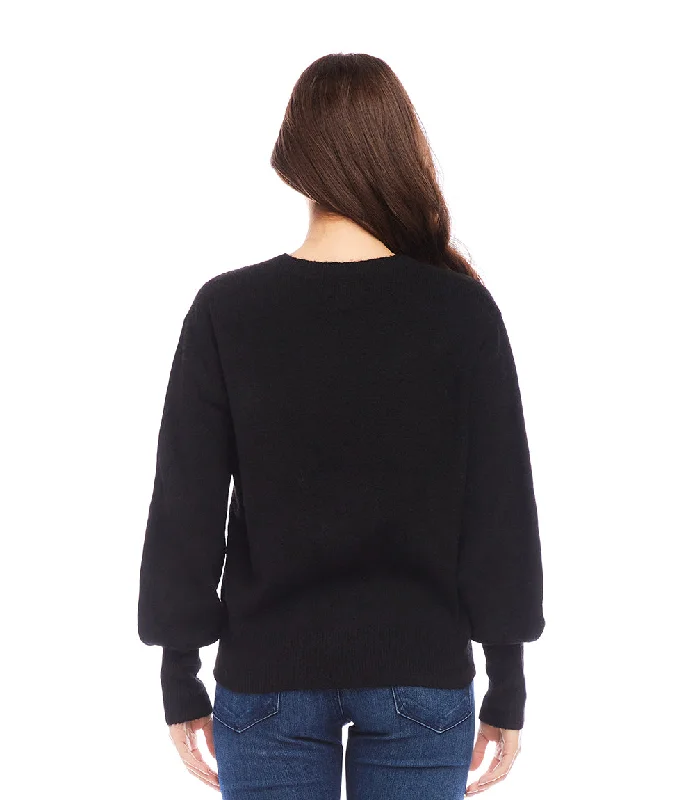 Blouson Sleeve Sweater