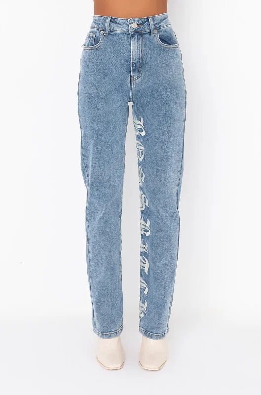 BOSS BITCH HI-RISE STRAIGHT JEANS