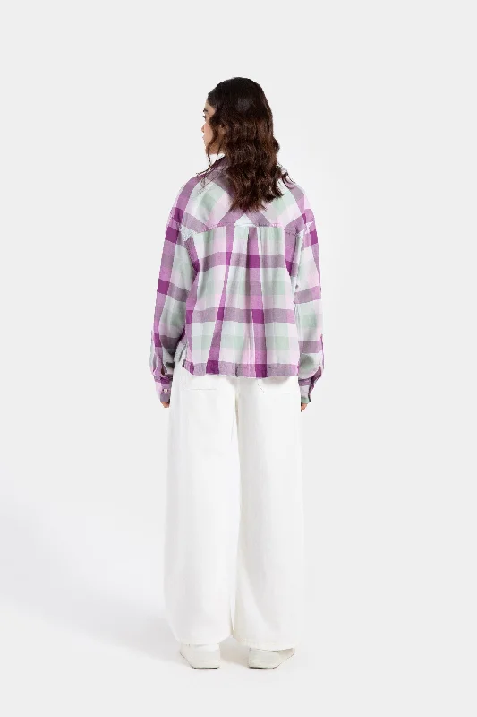 Checkered Cropped Shirt