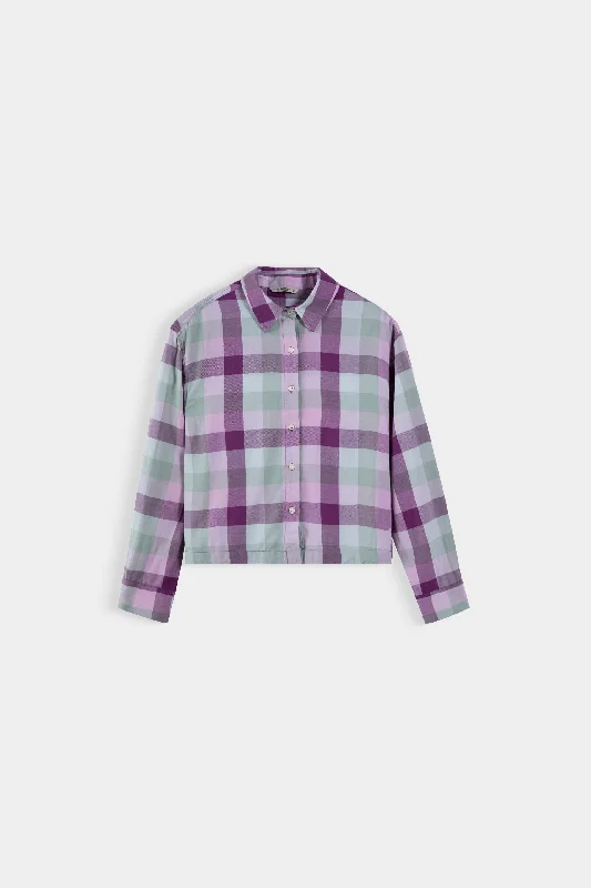 Checkered Cropped Shirt