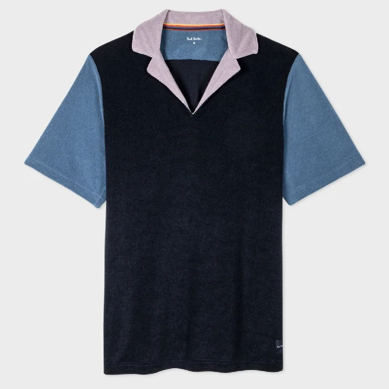 Paul Smith - Mens Towelling Lounge T-Shirt in Navy