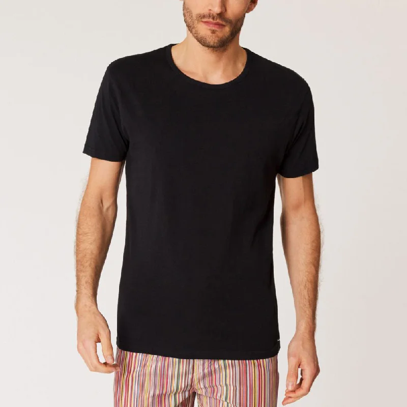 Paul Smith - Men's Crew Neck Short-Sleeve T-Shirt Two Pack in Black