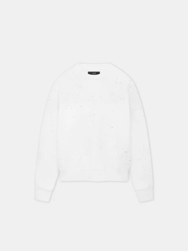 MA SHOTGUN EMBROIDERED CREW - White