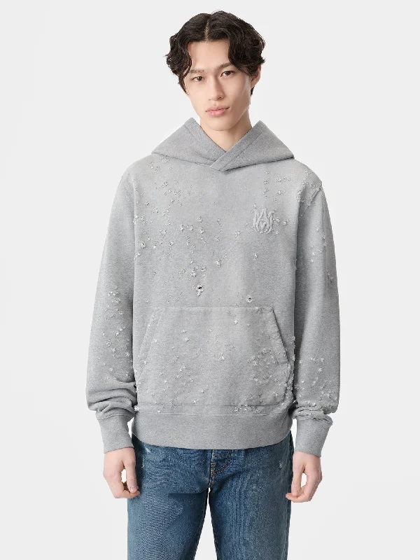 MA SHOTGUN EMBROIDERED HOODIE - Grey