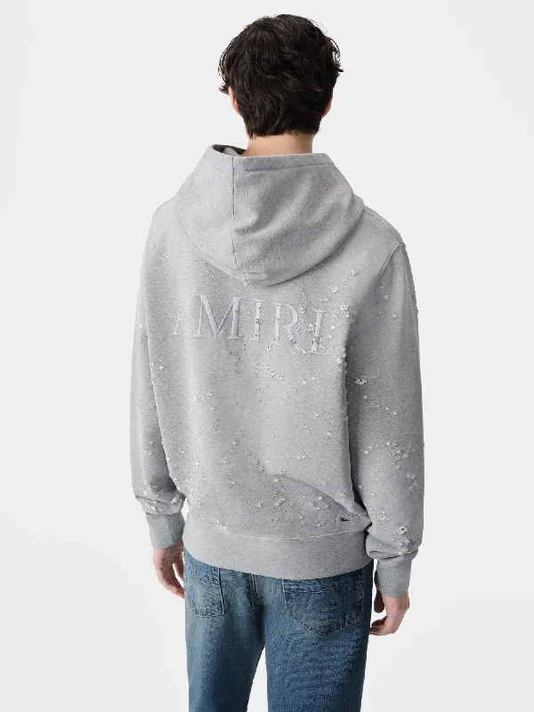 MA SHOTGUN EMBROIDERED HOODIE - Grey