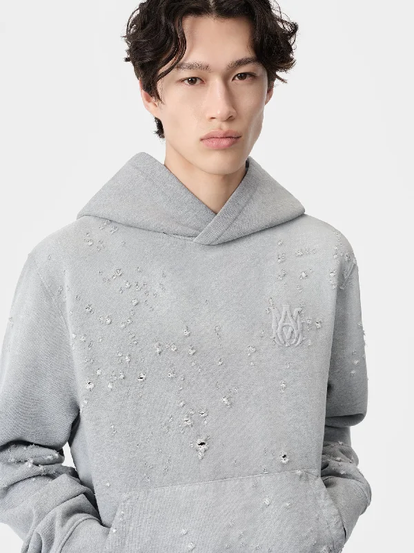 MA SHOTGUN EMBROIDERED HOODIE - Grey