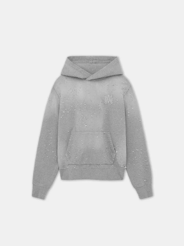 MA SHOTGUN EMBROIDERED HOODIE - Grey