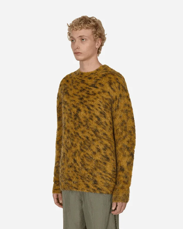 Jacquard Crewneck Sweater Yellow