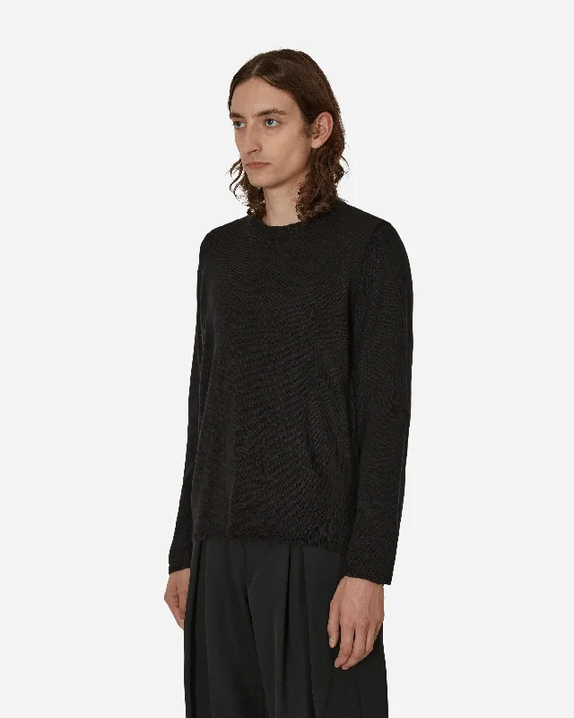 Asymmetric Pullover Black