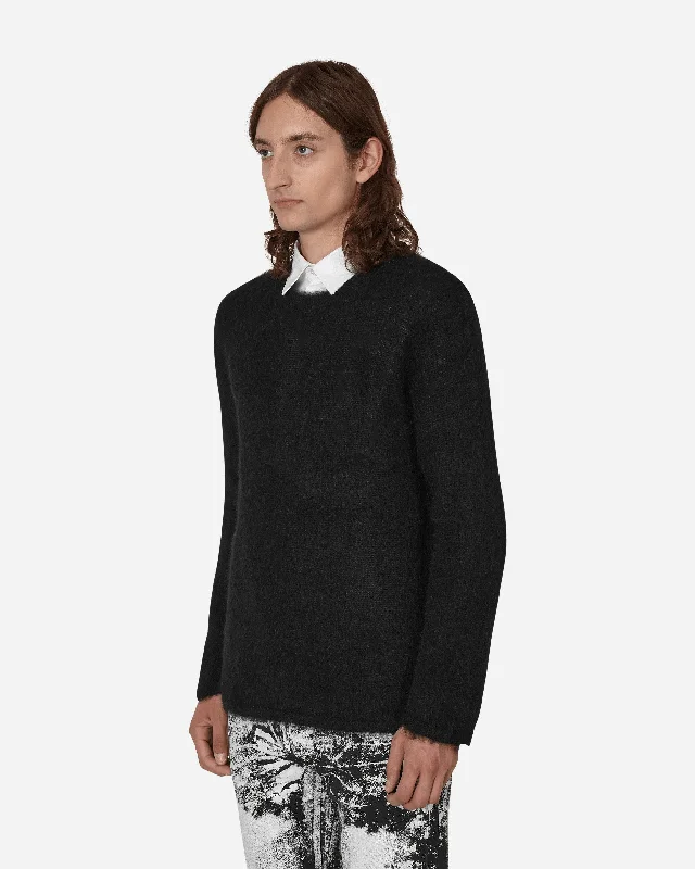 Mohair Crewneck Sweater Black