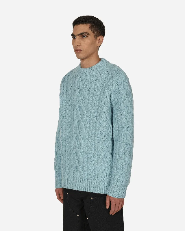 Cable Knit Sweater Blue