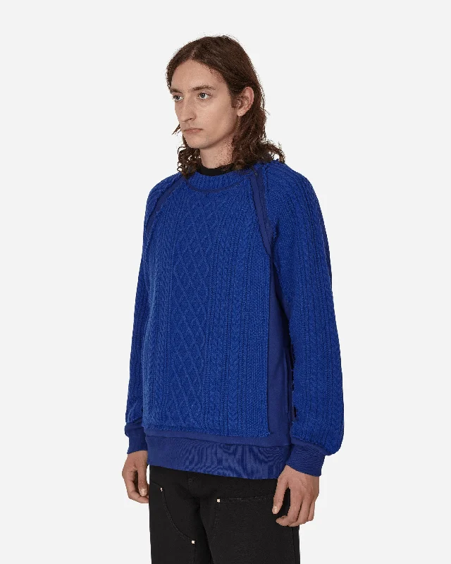 Rebuild Crewneck Sweater Blue