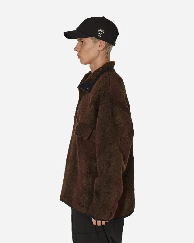 Doomboh Button-Up Pullover Brown