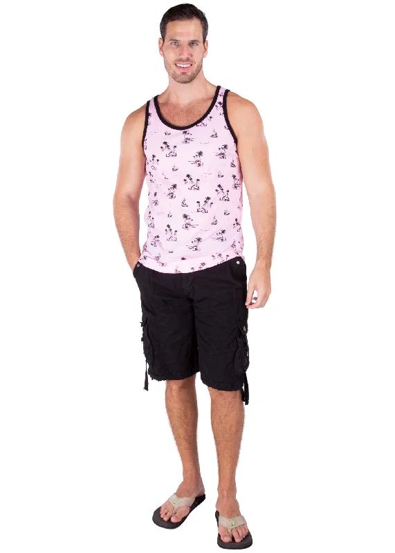 Island Life Graphic Tank Pink