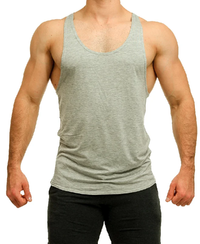 Grey Racer Tank Top